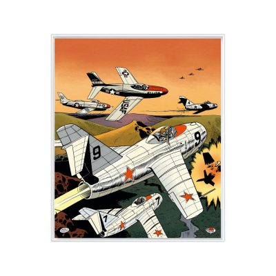 Buck Danny Art Strips - Ciel de Corée - Caisse Americaine Blanche