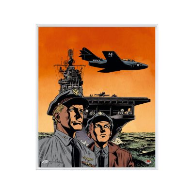 Buck Danny Art Strips - Un avion n'est pas rentré - Caisse américaine blanche