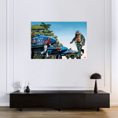 Buck Danny Art Strips - Scramble - Dibond sur plexiglas 120x180