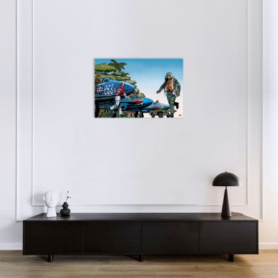 Buck Danny Art Strips - Scramble - Dibond sur plexiglas 80x120