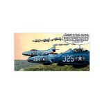 Buck Danny Art Strips - Formation serrée - Dibond sur plexiglas