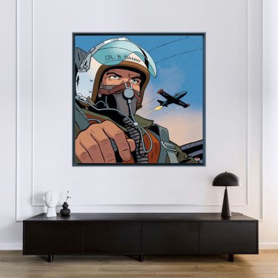 Buck Danny Art Strips - Plein Gaz - Caisse américaine noire 140x140 Buck Danny Art Strips - Plein Gaz - Caisse américaine noire 140x140