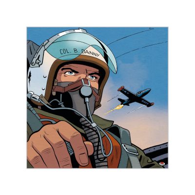 Buck Danny Art Strips - Plein Gaz - Dibond sur plexiglas