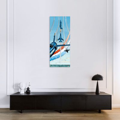 Buck Danny Art Strips - Les anges bleus - Dibond sur plexiglas 150x60