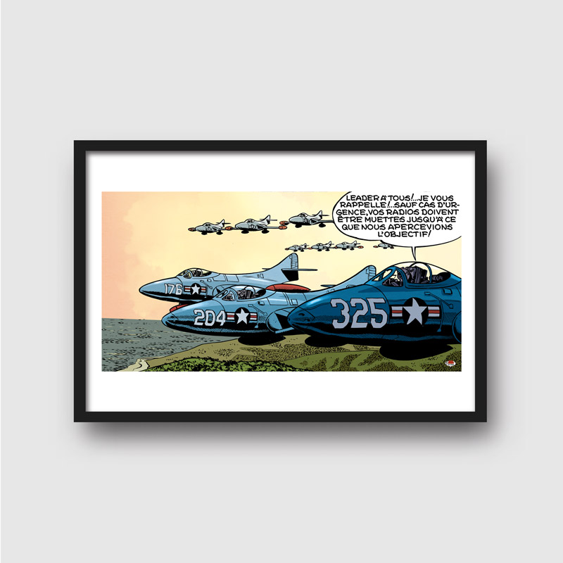 Buck Danny Art Strips Box - Encadrement