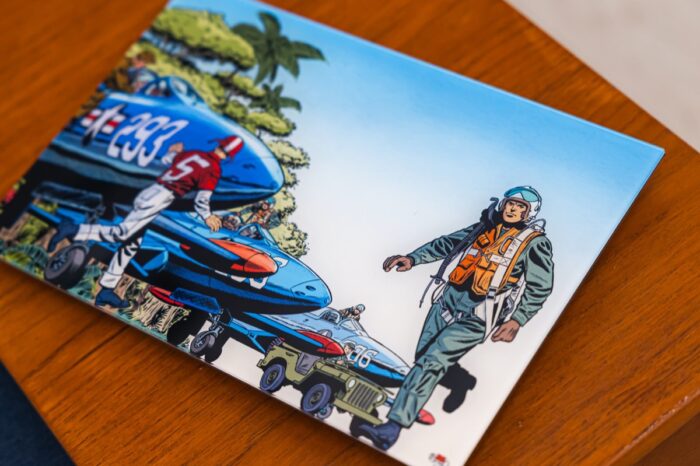 Buck Danny Art Strips Finitions Dibond Sous Plexi Recto